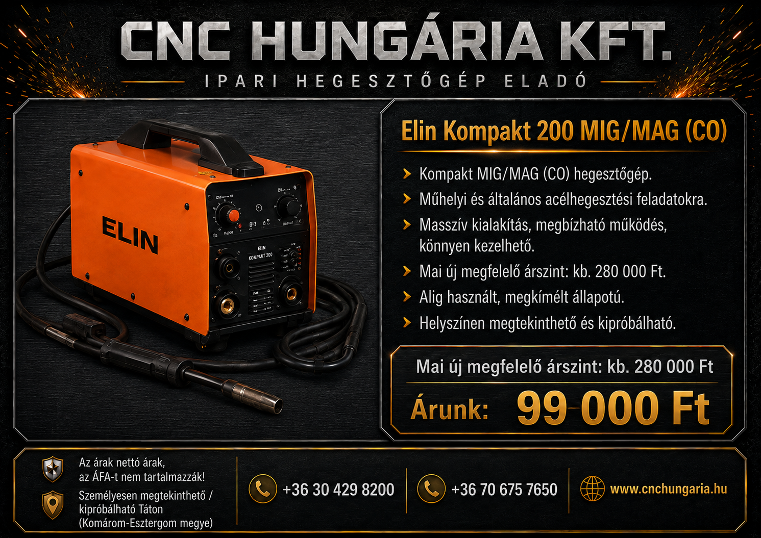 Elin Kompakt 200 MIG/MAG (CO)
